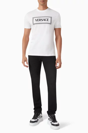 تي شيرت بشعار الماركة قطن جيرسيه