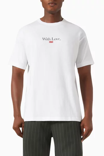 With Love T-shirt in Cotton-jersey