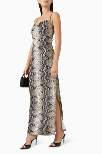 Sly Serpent Slip Maxi Dress