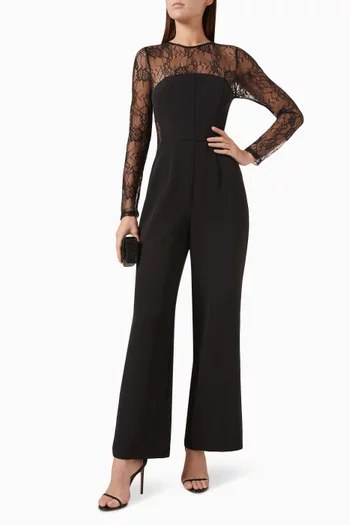 Entwine Jumpsuit in Stretch-lace