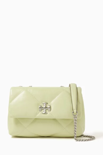 Small Kira Diamond-quilted Shoulder Bag in Leather