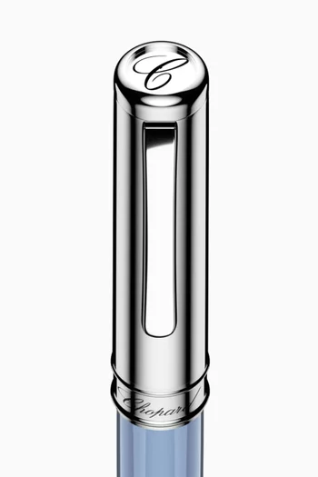 Classic Ballpoint Pen in Resin and Silver-tone Metal