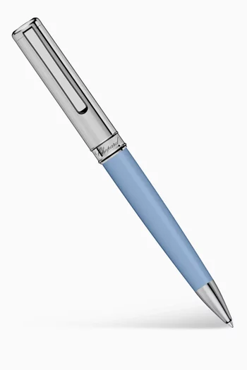Classic Ballpoint Pen in Resin and Silver-tone Metal