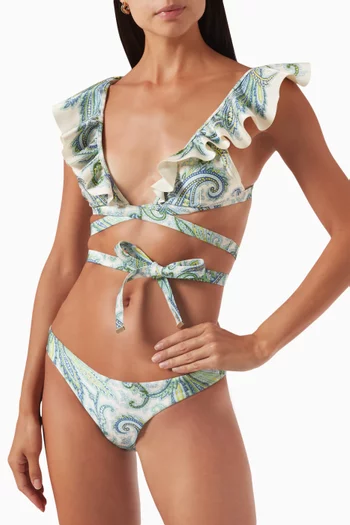 Ottie Wrap Bikini Set in Lycra