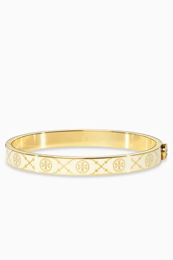 T-Monogram Bracelet in 18kt Gold-plated Stainless Steel