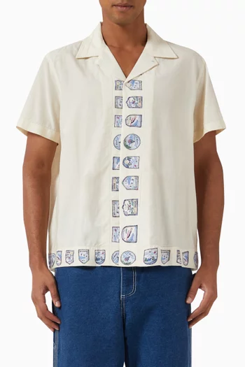 Ski Season Shirt in Cotton-silk