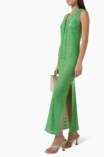 Maddie Maxi Dress in Crochet