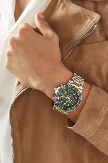One Sport Chronograph Stainless Steel Watch, 44mm