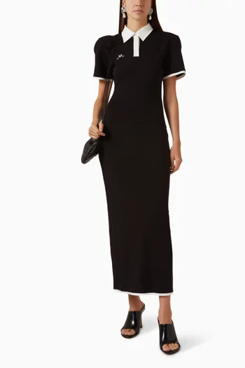 Polo Maxi Dress in Jersey