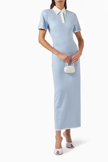 Polo Maxi Dress in Jersey