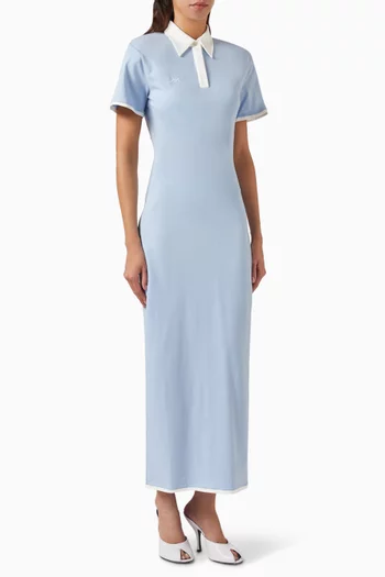 Polo Maxi Dress in Jersey