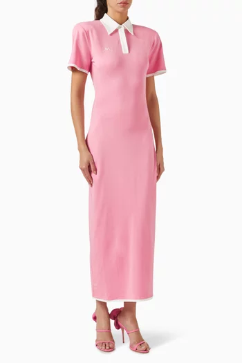 Polo Maxi Dress in Jersey