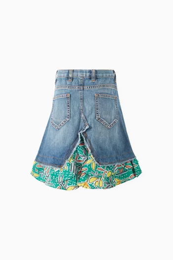 Carioca Insert Skirt in Denim