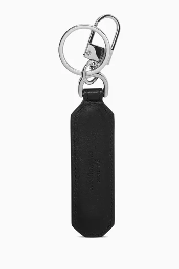 Tower Key Ring in Leather