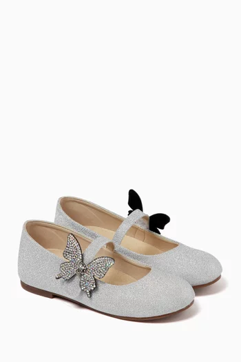 Embellished Butterfly Ballerina Shoes