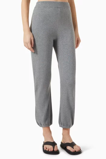 Elasticated Joggers in Cotton & Cashmere