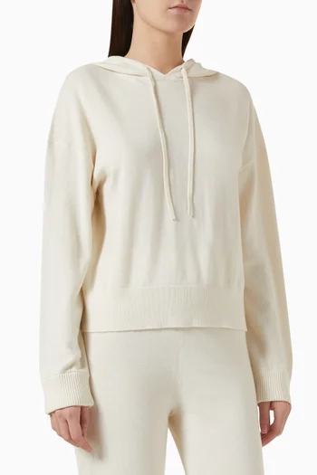 Drawstring Hoodie in Cotton & Cashmere