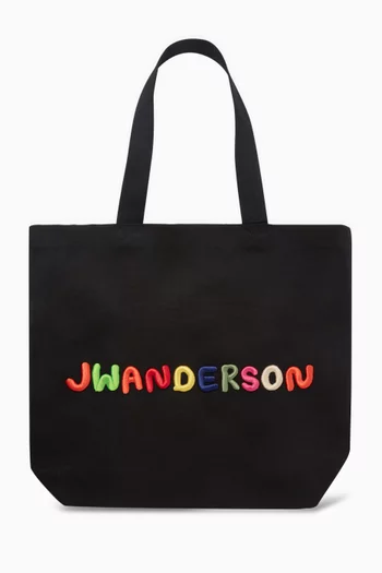 Logo-embroidered Tote Bag in Canvas