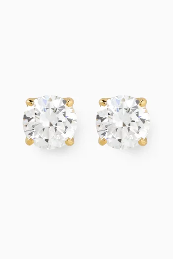 Diamond Studs in 18kt Yellow Gold