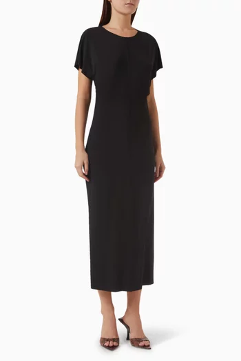 Amanza Midi Dress in Stretch-jersey
