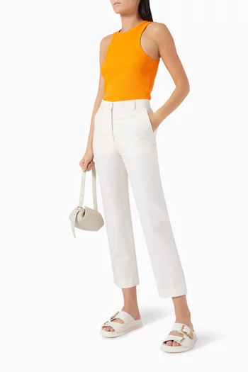 Classic Lady Pants in Cotton-linen Blend