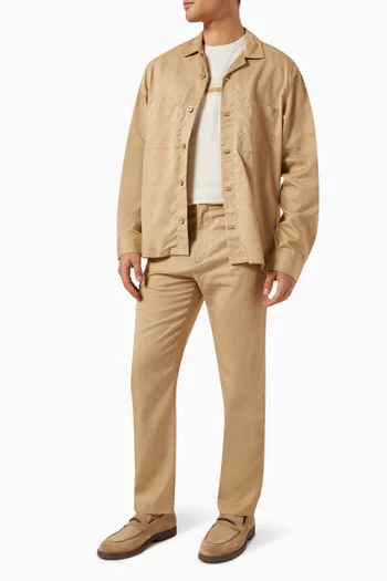 Garment-dyed Pants in Lyocell-cotton