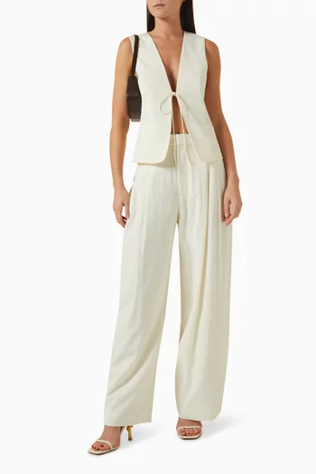 Rouleau Vest in Wool Blend
