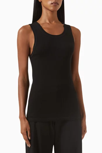 Soft Rib Singlet in Organic Cotton