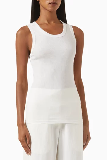 Soft Rib Singlet in Organic Cotton