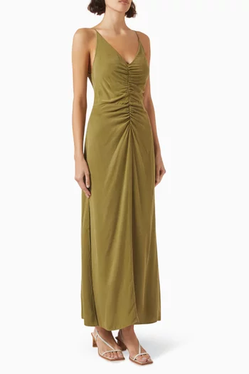 Sleeveless Maxi Dress in LENZING™ Lyocell Blend