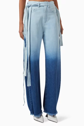 Ombré-effect High-rise Boyfriend Jeans