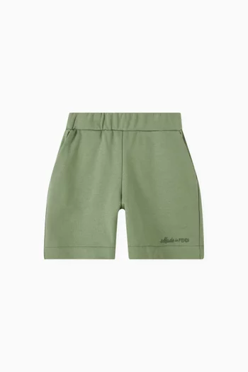 Logo Embroidered Shorts in Cotton