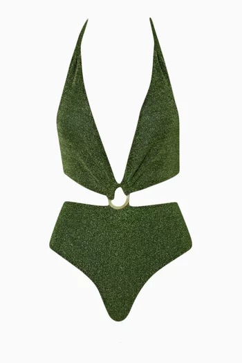 Selena One-piece Swimsuit in Glitter Lycra