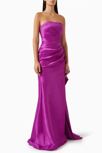 Strapless Gown in Taffeta