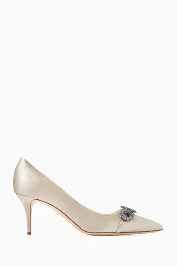 Isteralo 70 Pumps in Satin