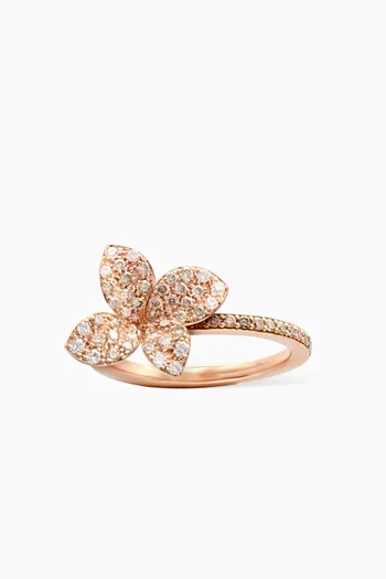 Petit Garden Diamond Ring in 18kt Rose Gold