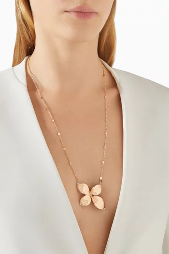 Giardini Segreti Diamond Necklace in 18kt Rose Gold