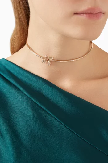 Petit Garden Diamond Choker Necklace in 18kt Rose Gold