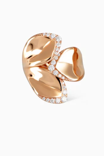 Giardini Segreti Diamond Ring in 18kt Rose Gold