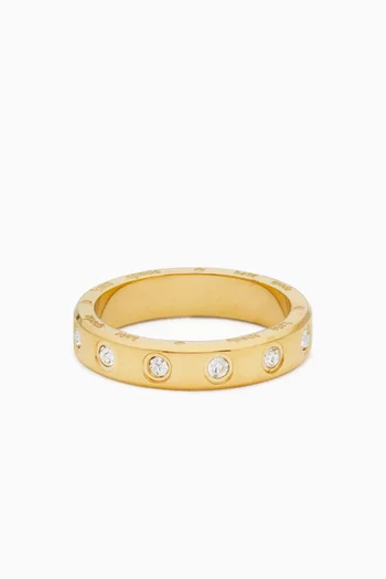 Set in Stone Ring in Gold-tone