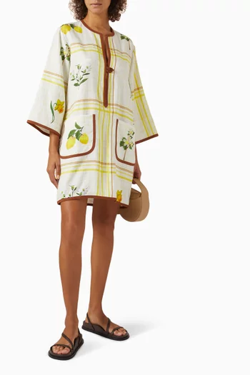 Summer Picnic Tunic Dress in Linen