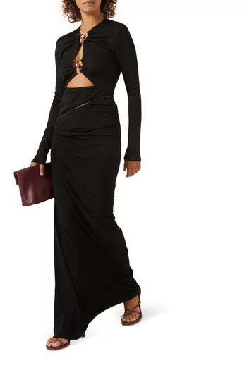 Orbit Ruched Top in Rib-knit