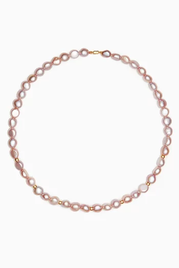 Kiku Baroque Pearl Choker Necklace in 18kt Gold