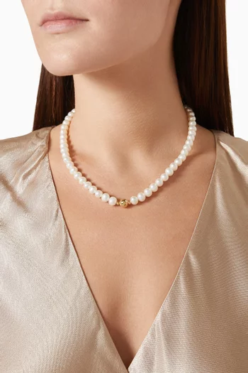 Kiku Freshwater Pearl Necklace in 18kt Gold