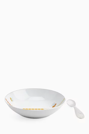 Beebee Cereal Bowl and Baby Spoon