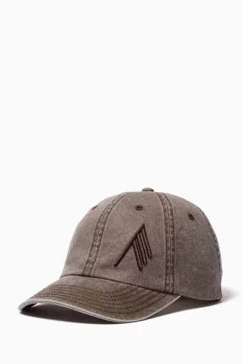 Logo Cap in Cotton Canvas