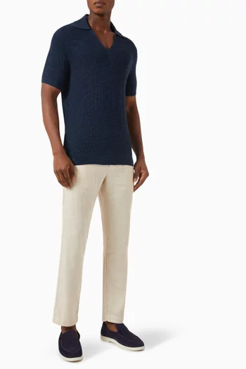 Oscar Chino Pants in Linen-blend