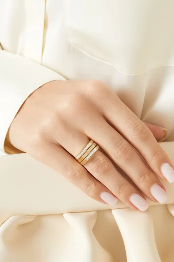 Whatever Ménage à Trois Diamond Ring in 18kt Gold