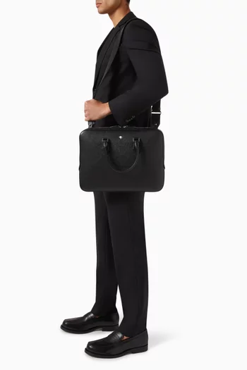 Thin Sartorial Document Case in Leather