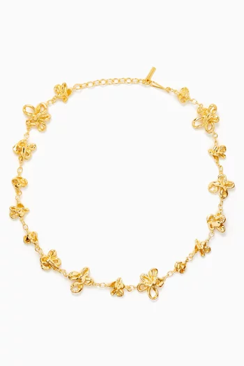 The Past Within The Present Necklace in 18kt Gold-plated Brass